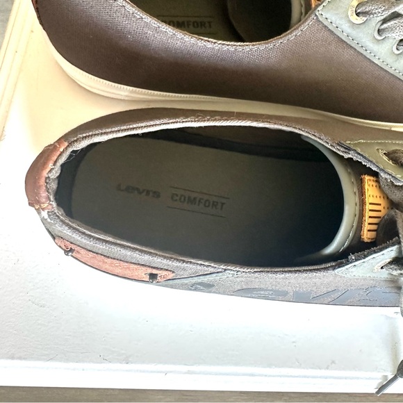 🛑SoLD New Men’s Levi’s Sneakers‎ Size 12 Shoes Casual Green, Brown NWOT - Picture 8 of 9
